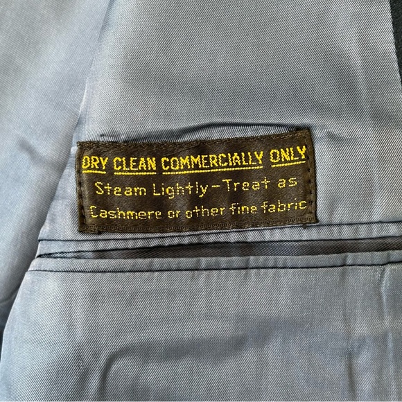 Vintage Trojan Deluxe Clothes Of Hollywood Blue 2 Button Blazer Men’s Sz L/44 - Picture 3 of 8